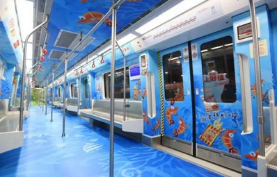 昆明地鐵1、2、6號(hào)線列車車廂內(nèi)廣告