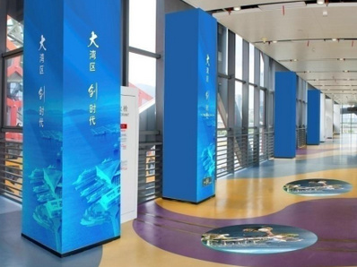 深圳蛇口郵輪中心5號凸堤廊道方形包柱廣告 深圳蛇口郵輪中心5號凸堤廊道方形包柱廣告