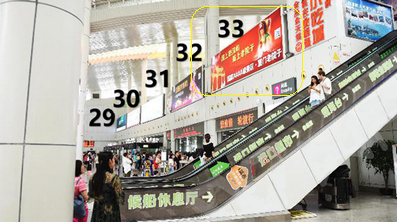 廈門郵輪中心安檢口通道上方右側(cè)墻面燈箱廣告 廈門郵輪中心安檢口通道上方右側(cè)墻面燈箱廣告