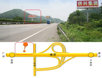 廣惠高速西行雙面大牌廣告K77+300 廣惠高速西行雙面大牌廣告K77+300