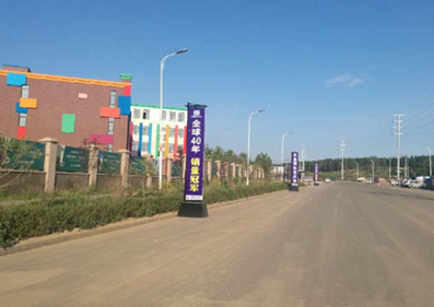 恒山東路中海溫莎莊園門前道旗 恒山東路中海溫莎莊園門前道旗