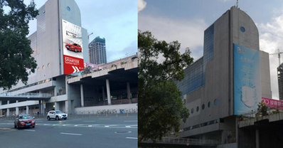 西站房北墻大牌廣告 西站房北墻大牌廣告