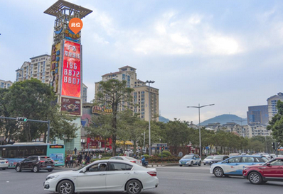 深圳龍華梅林關(guān)上河坊塔樓LED廣告 深圳龍華梅林關(guān)上河坊塔樓LED廣告