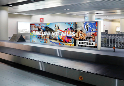 澳門機場行李帶站立式燈箱廣告 澳門機場行李帶站立式燈箱廣告