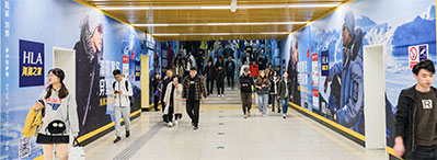 西安地鐵3、6號(hào)線品牌通道