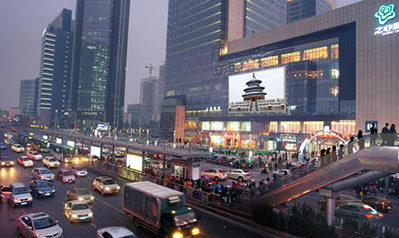 合肥大洋百貨led屏廣告 合肥大洋百貨led屏廣告