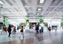 北京西直門(mén)地鐵站換乘墻面LED廣告，北京地鐵包柱大屏廣告價(jià)格