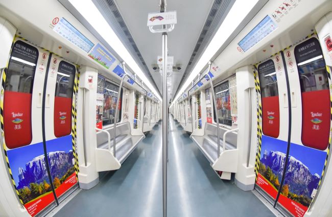 長沙地鐵品牌列車內包車貼廣告投放，長沙地鐵車廂廣告價格