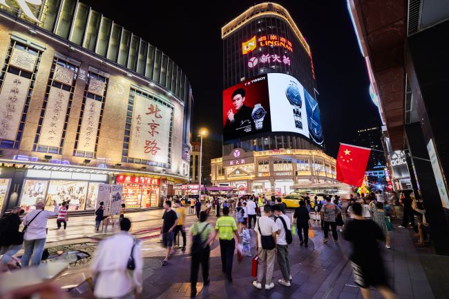 廣州北京路步行街新大新LED廣告投放，廣州LED大屏廣告價(jià)格